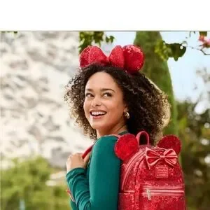 Loungefly | Bags | Loungefly Sparkling Red Sequin Backpack  display picture 1